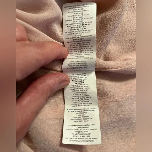 MICHAEL KORS Pink Sleeveless Blouse Gold Chain Detail, Size S - Picture 3 of 7